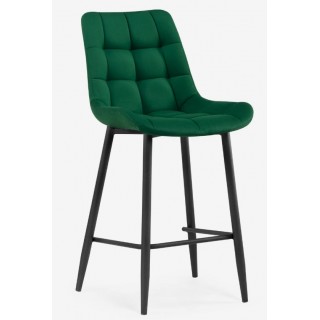 Полубарный стул МР Алст К зеленый (velutto 33) / 1К-ПБ черный каркас