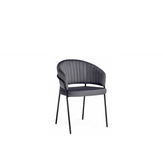 Лео / JUST Стул Капучино VELUTTO №08/Черный, ткань