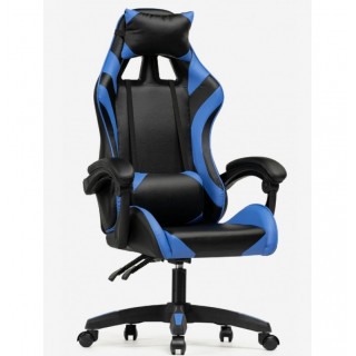 Кресло офисное RODAS Black+Blue / GM-025 black pvc (15) + blue pvc (35), black base