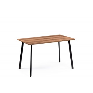 Стол МР Тринити Лофт 120 Дуб Делано темный / черный матовый 25 мм 120 х 60 